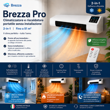 Carica l'immagine nel visualizzatore di Gallery, Brezza Pro – Condizionatore Portatile & Riscaldatore senza Installazione | 2-in-1