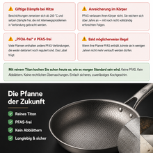 Lade das Bild in den Galerie-Viewer, TitanPur Pro – Beschichtungsfreie Titanpfanne ohne PFAS & PTFE | 30 cm