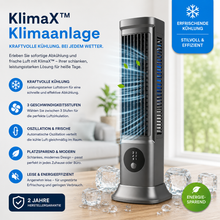 Lade das Bild in den Galerie-Viewer, KlimaX™ Klimaanlage - das Original Mobiler Klimakühler – Keine Installation erforderlich | Kühlt per Knopfdruck