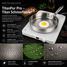 Lade das Bild in den Galerie-Viewer, TitanPur Pro Premium Titan Schmor- & Hackfleischpfanne mit hohem Rand für vielseitiges Braten und Schmoren