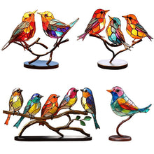 Lade das Bild in den Galerie-Viewer, Handgefertigtes Kunstwerk - Farbenfrohe Vogelskulptur