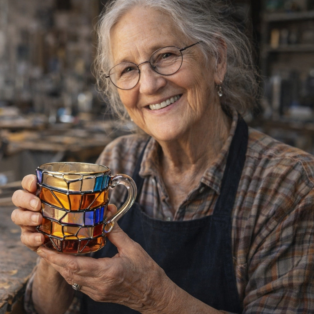 Handgemachte 3D Leseglück-Tasse - das Original