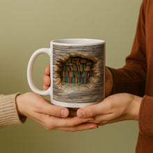 Lade das Bild in den Galerie-Viewer, Handgemachte 3D Bücherwelten-Tasse

