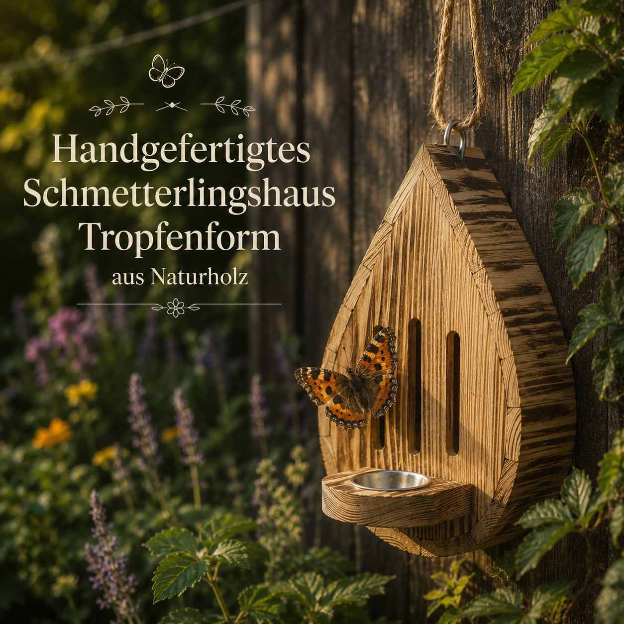 Handgefertigtes Schmetterlingshaus