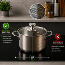 Lade das Bild in den Galerie-Viewer, TitanPur Pro – Beschichtungsfreier Titan-Topf ohne PFAS &amp; PTFE | 24 cm
