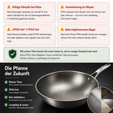 Lade das Bild in den Galerie-Viewer, TitanPure Pro – Beschichtungsfreie Wok-Pfanne ohne PFAS &amp; PTFE
