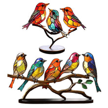 Lade das Bild in den Galerie-Viewer, Handgefertigte Farbenfrohe Vogelskulptur - perfekt für Zuhause, im Büro oder als Geschenk

