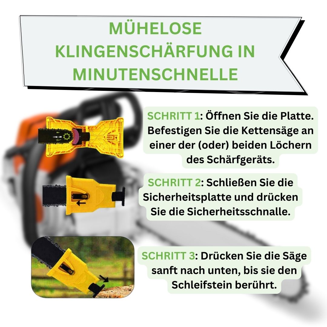 UltraSaw - der Kettenschärfer für jede Kettensäge